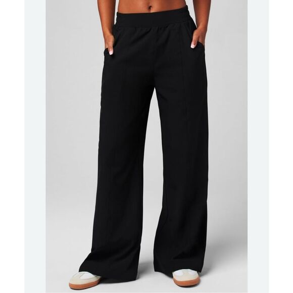 Fabletics Downtown Wide Leg Pants Black Size XS - Picture 1 of 8